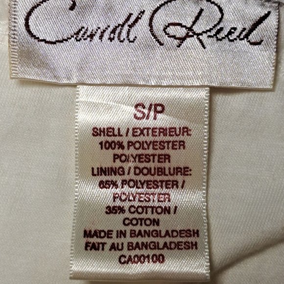 VTG Carroll Reid winter Christmas women VEST Sz S M NOVELTY EMBROIDERED COTTAGE - Picture 7 of 7